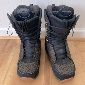 Salomon Ivy Leopard Snowboard Boots | 7.5